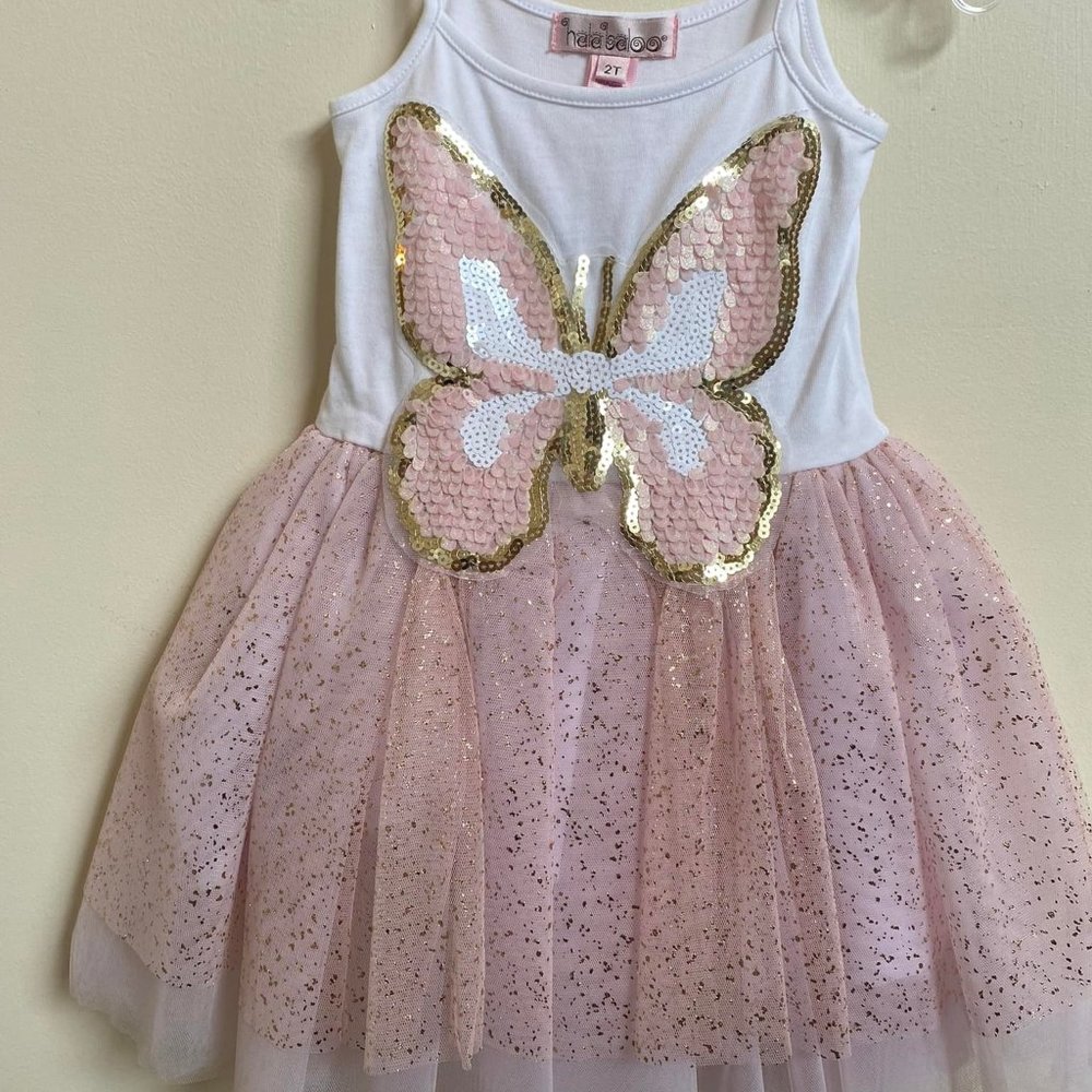 NWT Halabaloo Butterfly Dress